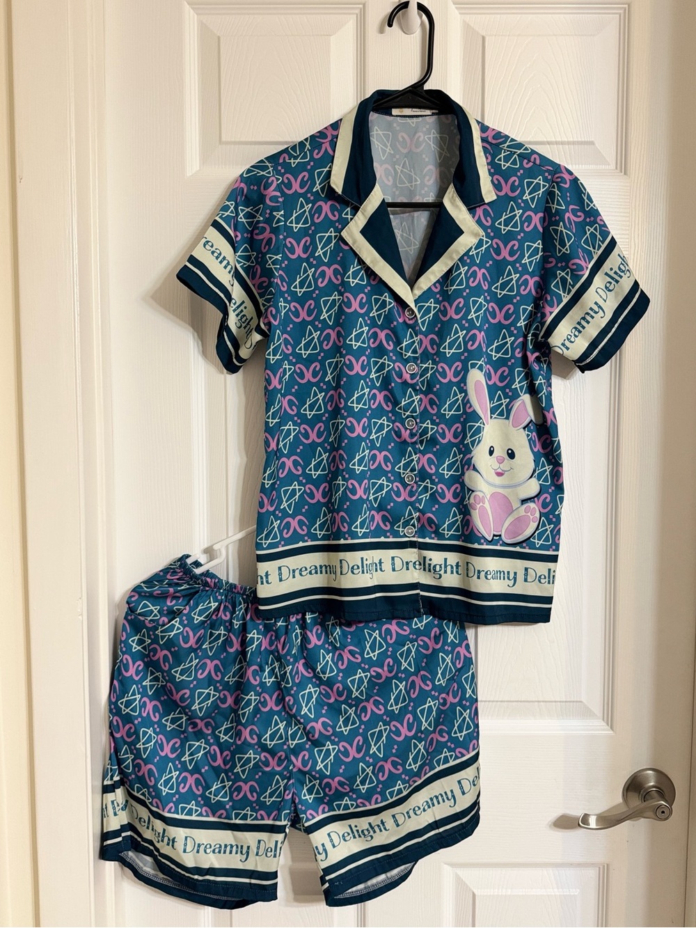Dreamy Delight Women's Blue Bunny Pajama Set